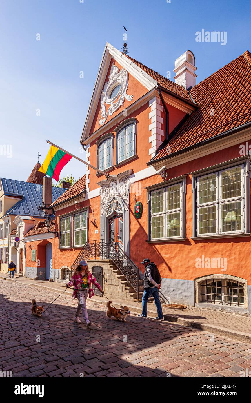 The Lithuanian Embassy in Tallinn the capital city of Estonia Stock Photo