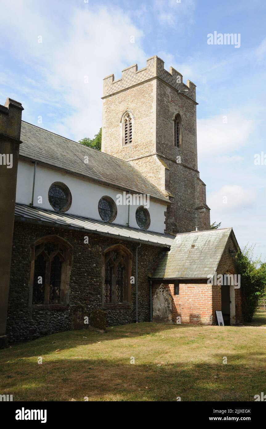 St Peter's Church, Little Thurlow, Suffolk Stock Photo
