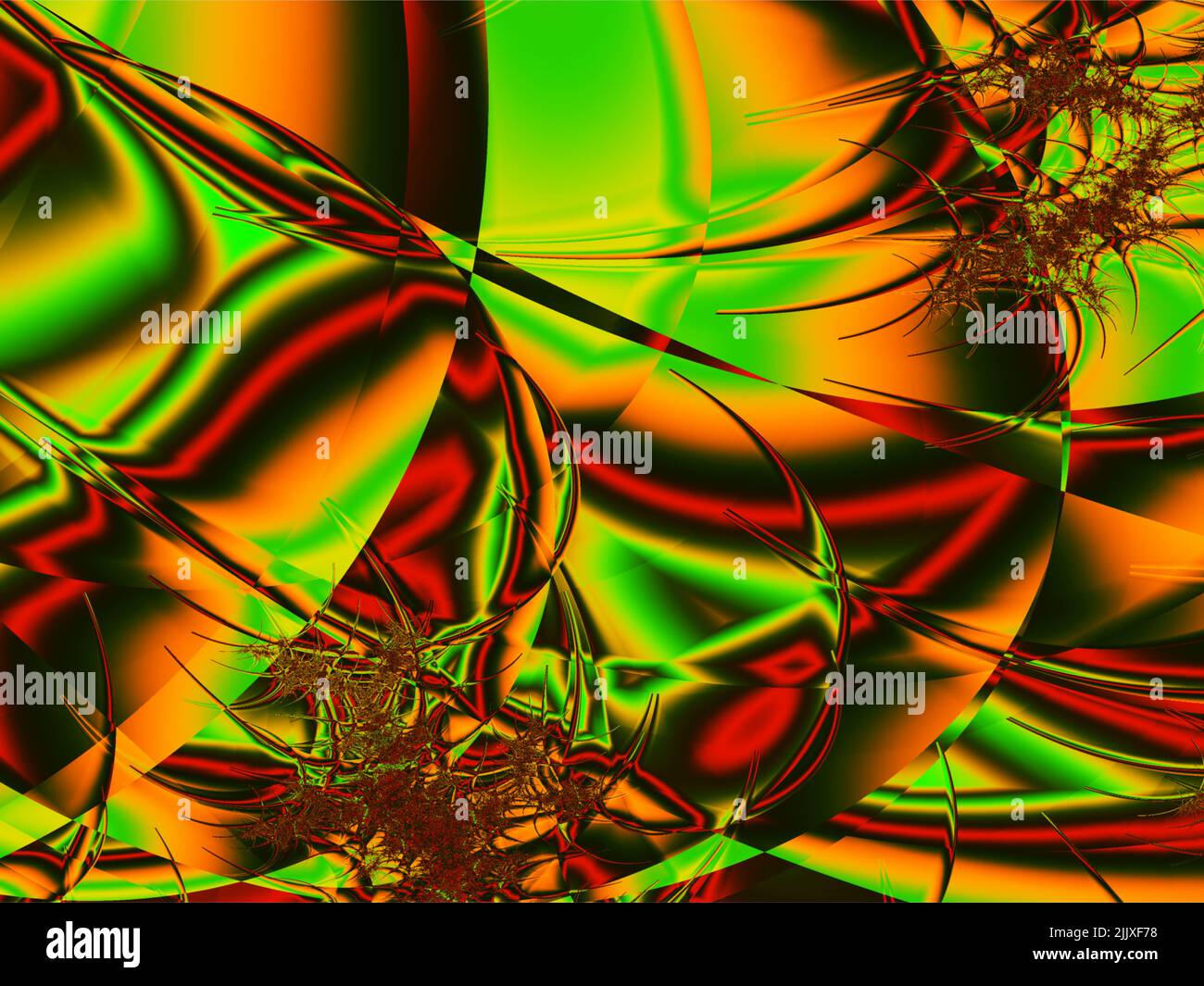 abstract bright greenred linear pattern, color graphics, background