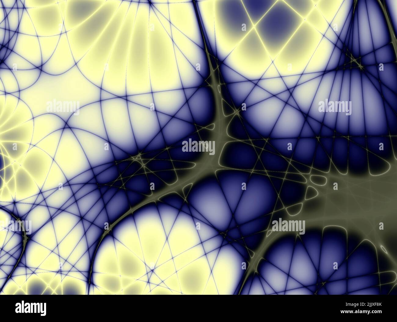 abstract blue-yellow background of lines and swirls, bright contrast ...