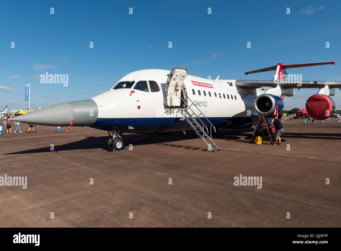 Royal Rj100 QINETIQ British Aerospace 146, RJ100, G-ETPL at the Royal International ...