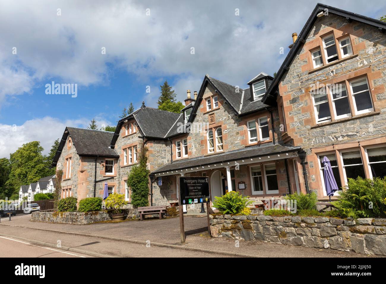 Hotel Invergarry, an independent hotel neat Fort William in the Scottish highlands,Scotland,UK shot taken July 2022 Stock Photo