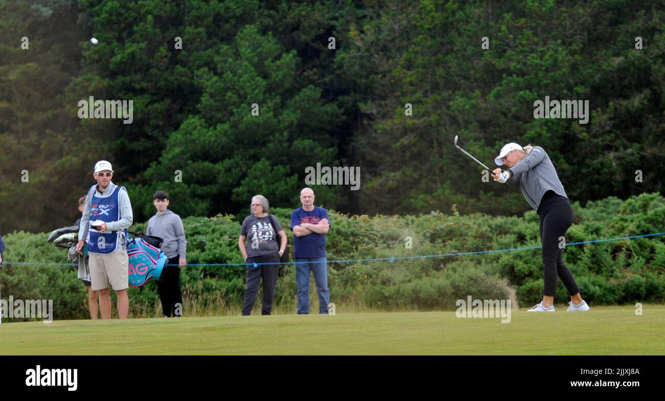 Scottish womens golf open Dundonald Stock Photo