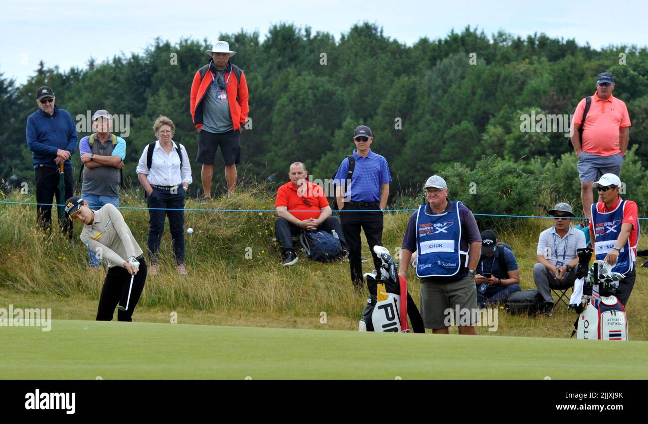 Scottish womens golf open Dundonald Stock Photo Alamy