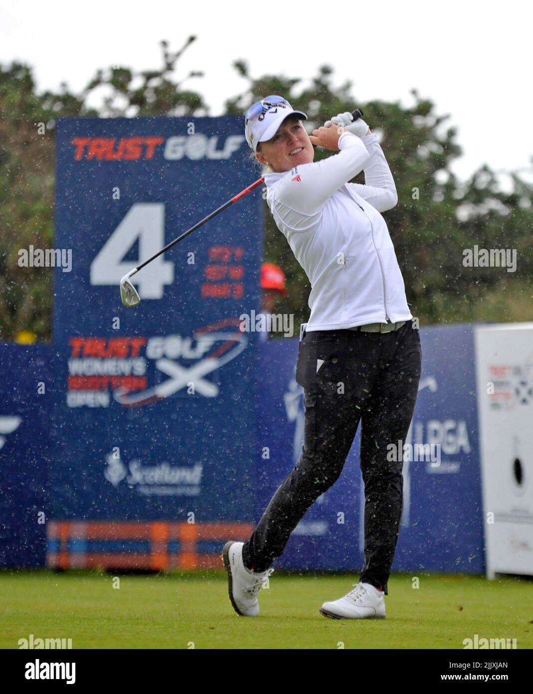 Scottish womens golf open Dundonald Stock Photo Alamy
