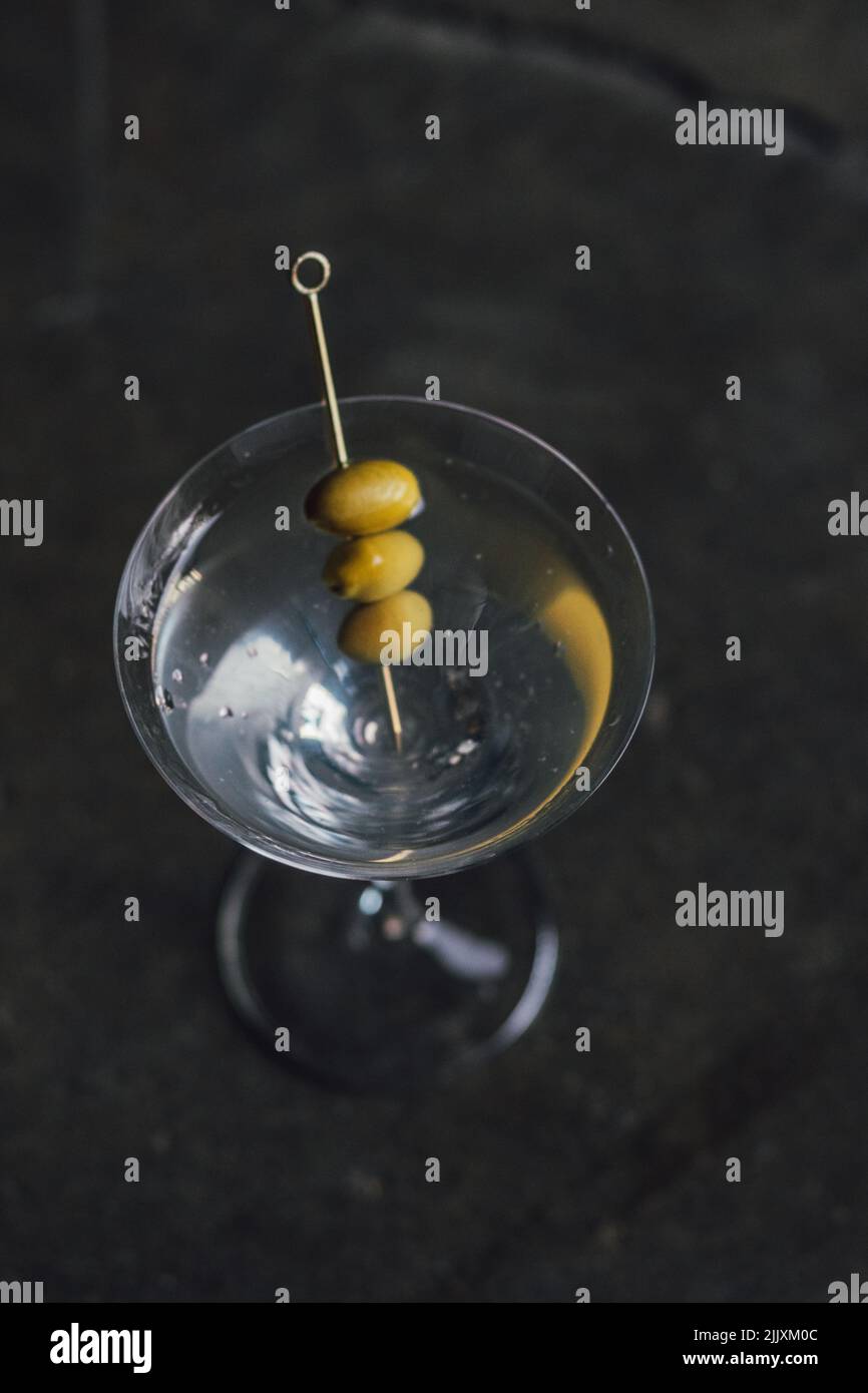 Martini cocktail glass green hi-res stock photography and images - Alamy