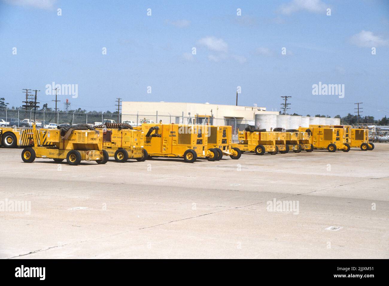Aircraft ground support equipment aboard NAS Miramar in San Diego