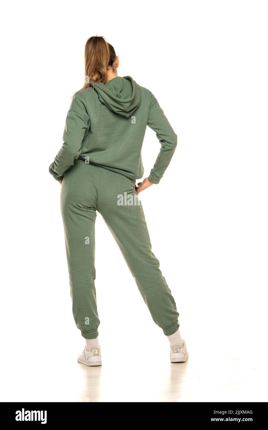 Female hood rear view Cut Out Stock Images & Pictures - Alamy