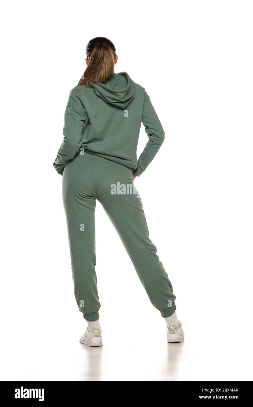 Female hood rear view Cut Out Stock Images & Pictures - Alamy