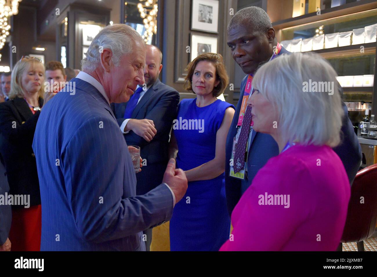 The Prince of Wales attending the Opening Reception for the Birmingham 2022 Commonwealth Games. Picture date: Thursday July 28, 2022. Stock Photo