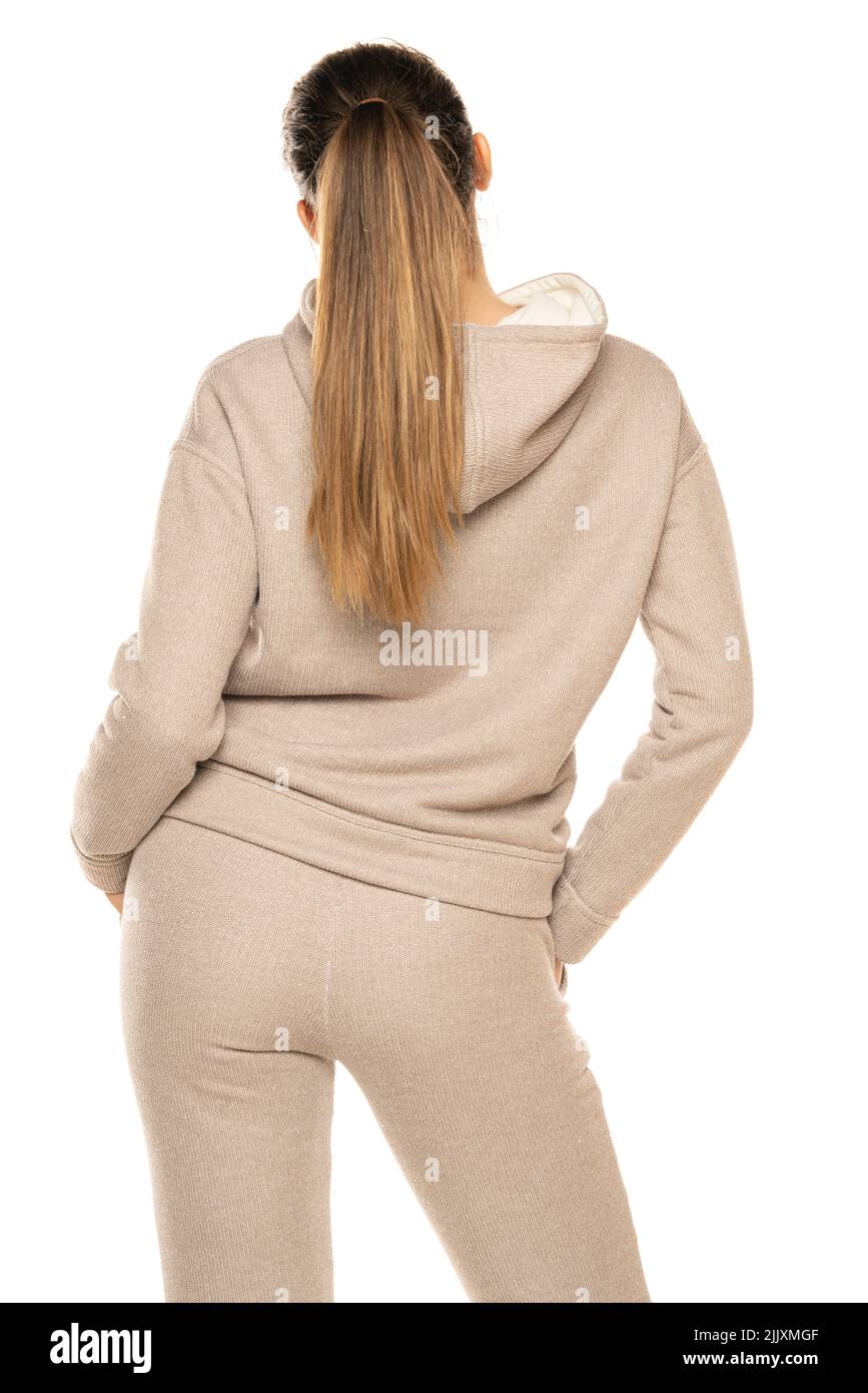Female hood rear view Cut Out Stock Images & Pictures - Alamy