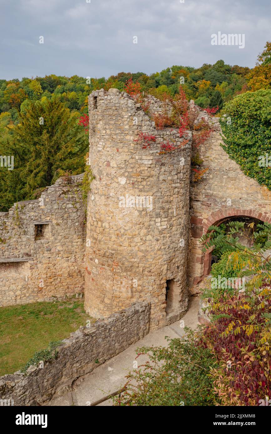 Roetteln Castle in Loerrach - the Black Forest, Baden-Wuerttemberg, Germany.  Stock Photo