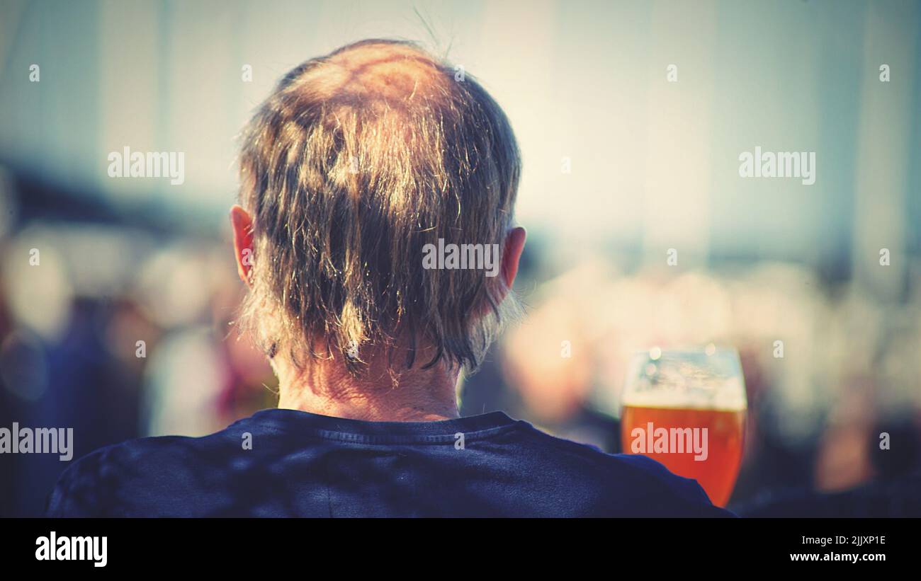 Older gray hair man hi-res stock photography and images - Alamy