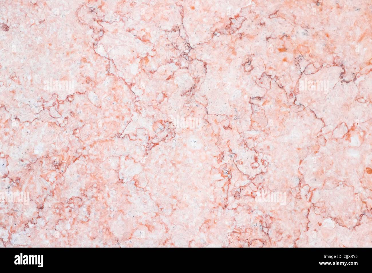 Pink marble pattern. Close-up photo texture. Natural stone plate background, front view Stock Photo