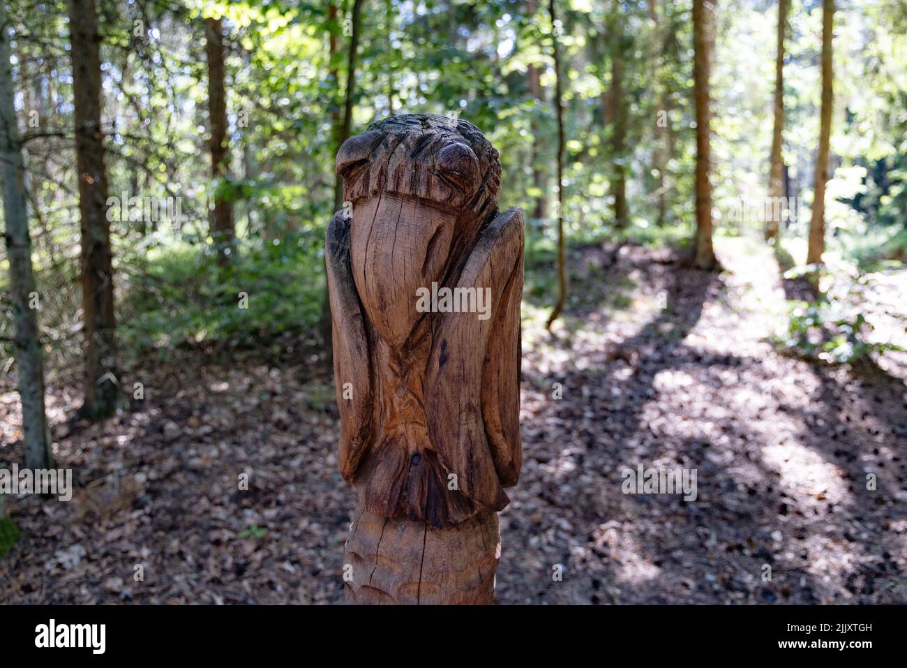 Hill of Witches outdoor sculpture trail with about 80 traditional pagan