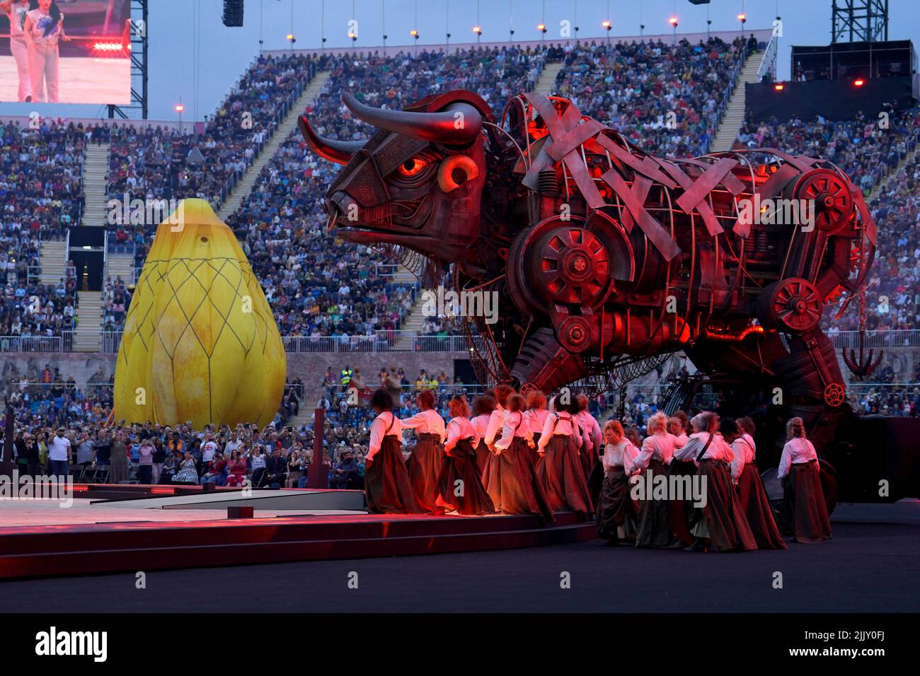 The Raging Bull during the opening ceremony of the Birmingham 2022