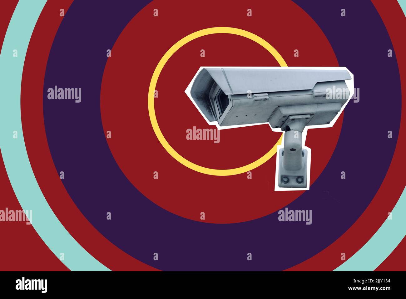 An illustration of a surveillance camera Stock Photo Alamy