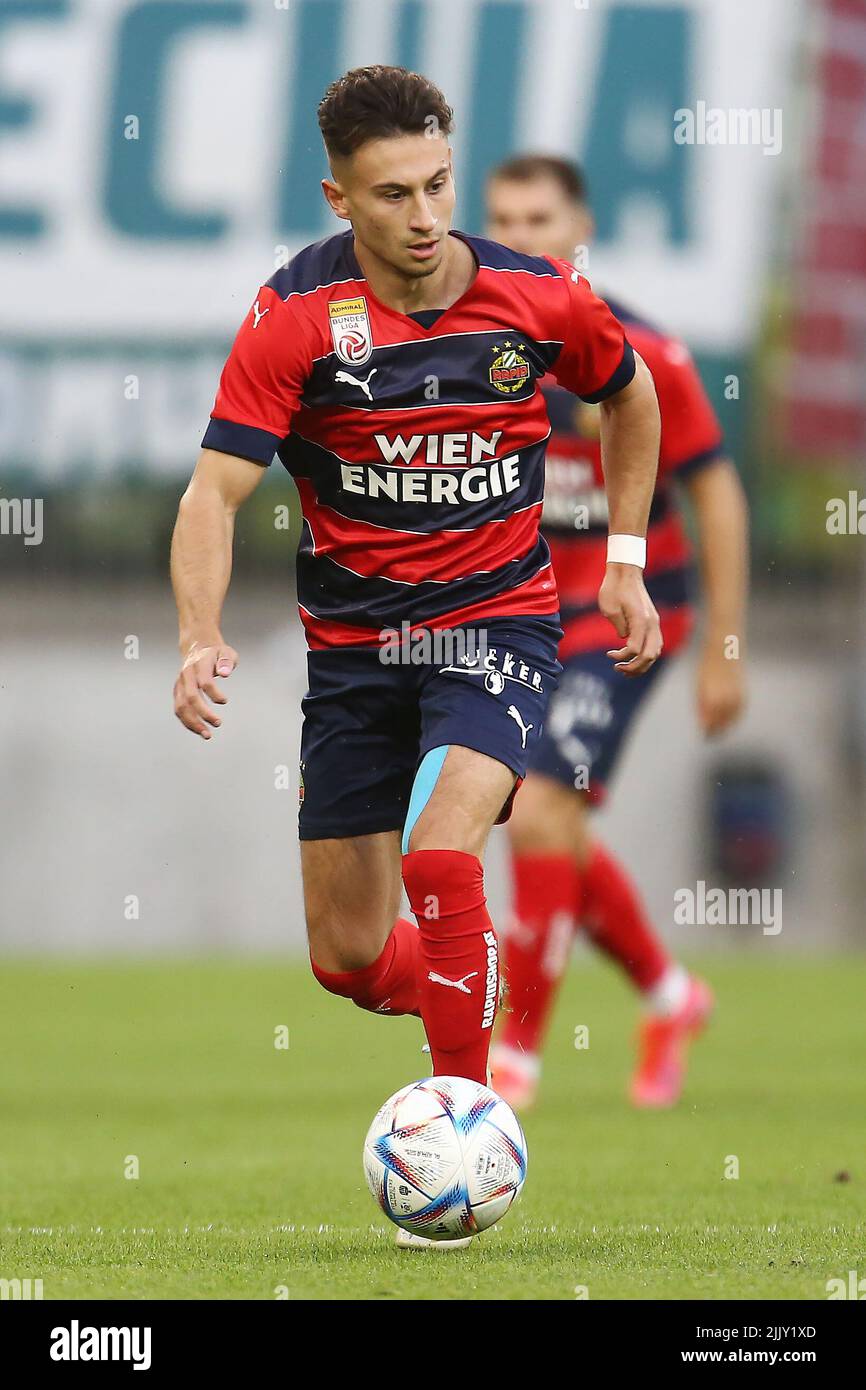 Gdansk, Poland. 28th July, 2022. Nicolas Gerrit Kuhn during the UEFA Europa Conference League Second Qualifying Round Second Leg match between Lechia Gdansk and Rapid Vienna at PGE Arena on July 28, 2022 in Gdansk, Poland. (Photo by Piotr Matusewicz/PressFocus/Sipa USA)France OUT, Poland OUT Credit: Sipa USA/Alamy Live News Stock Photo