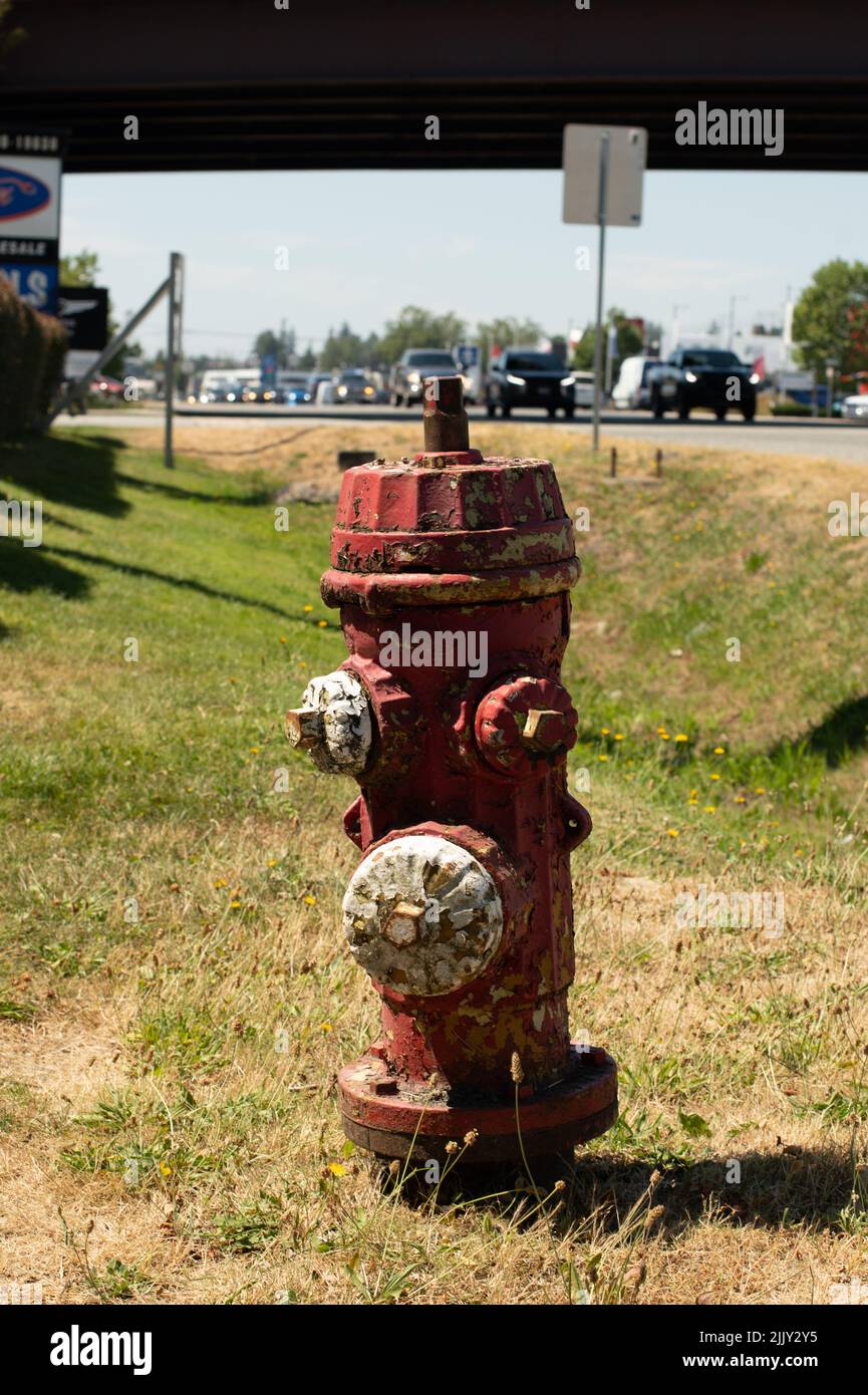 Fire hydrant in Langley, British Columbia, Canada Stock Photo