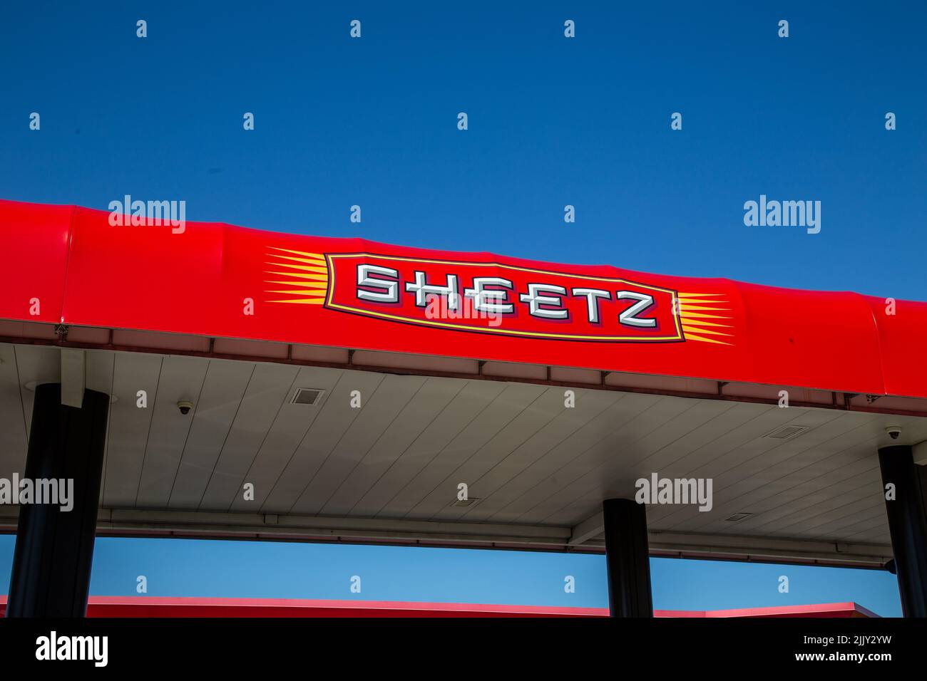Lebanon, PA, USA October 5, 2016 Sheetz sign at chain of convenience