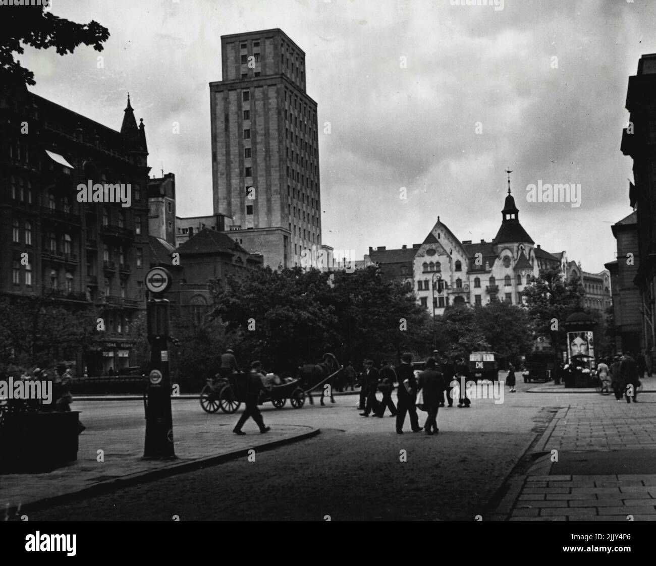 Warsaw....Napoleon Square in the City. The ***** building is the