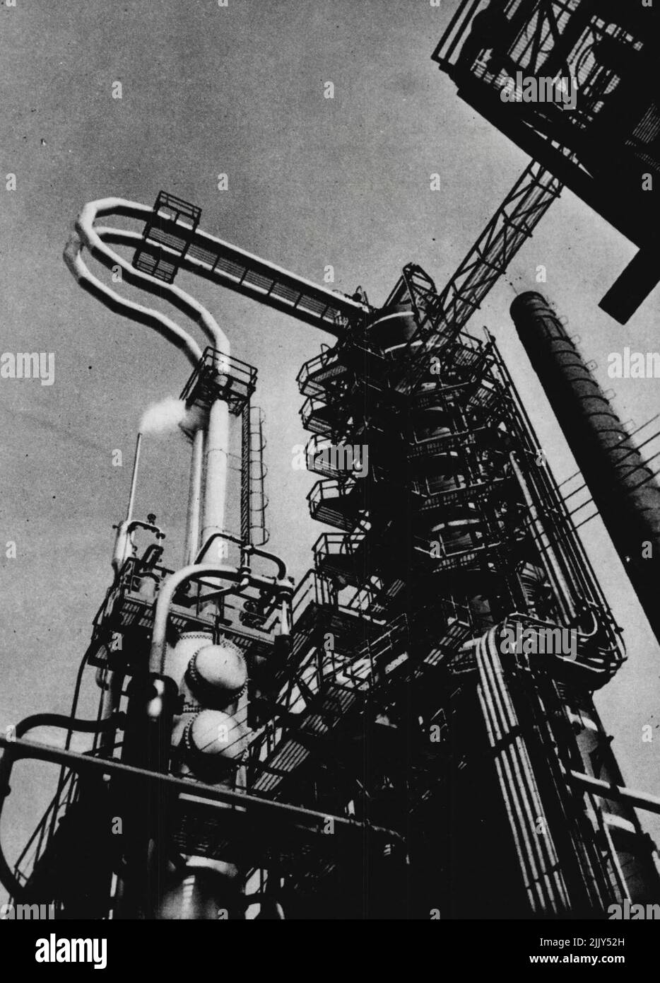 Oil, Rumania's greatest industry. Refining plant at Brazi in the ...