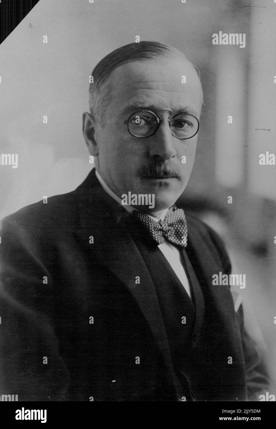 The big Chervonetz processes in Berlin. G. Noble June whose name is mentioned in connection with the instantaneous Tscherwonzen process. June 01, 1930. (Photo by Atlantic Presse-Photo). Stock Photo