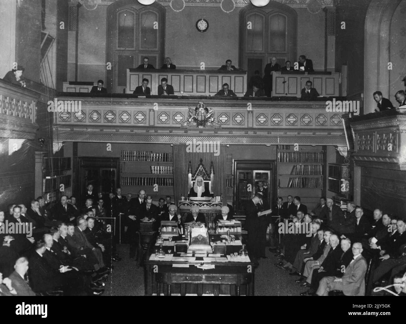 Parliament House. December 28, 1940. Stock Photo