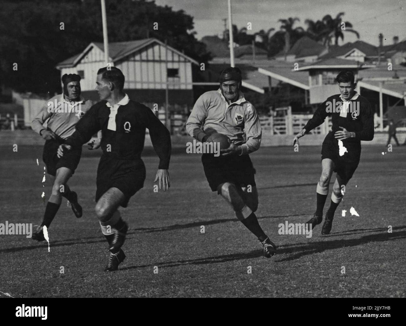 Rugby Union 1946 NSW v Qld. January 07, 1946 Stock Photo Alamy