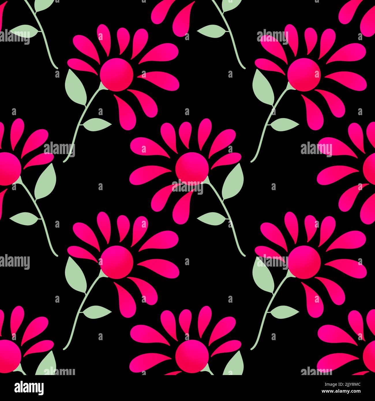 Simple floral seamless ethnic flower pattern for accessories and