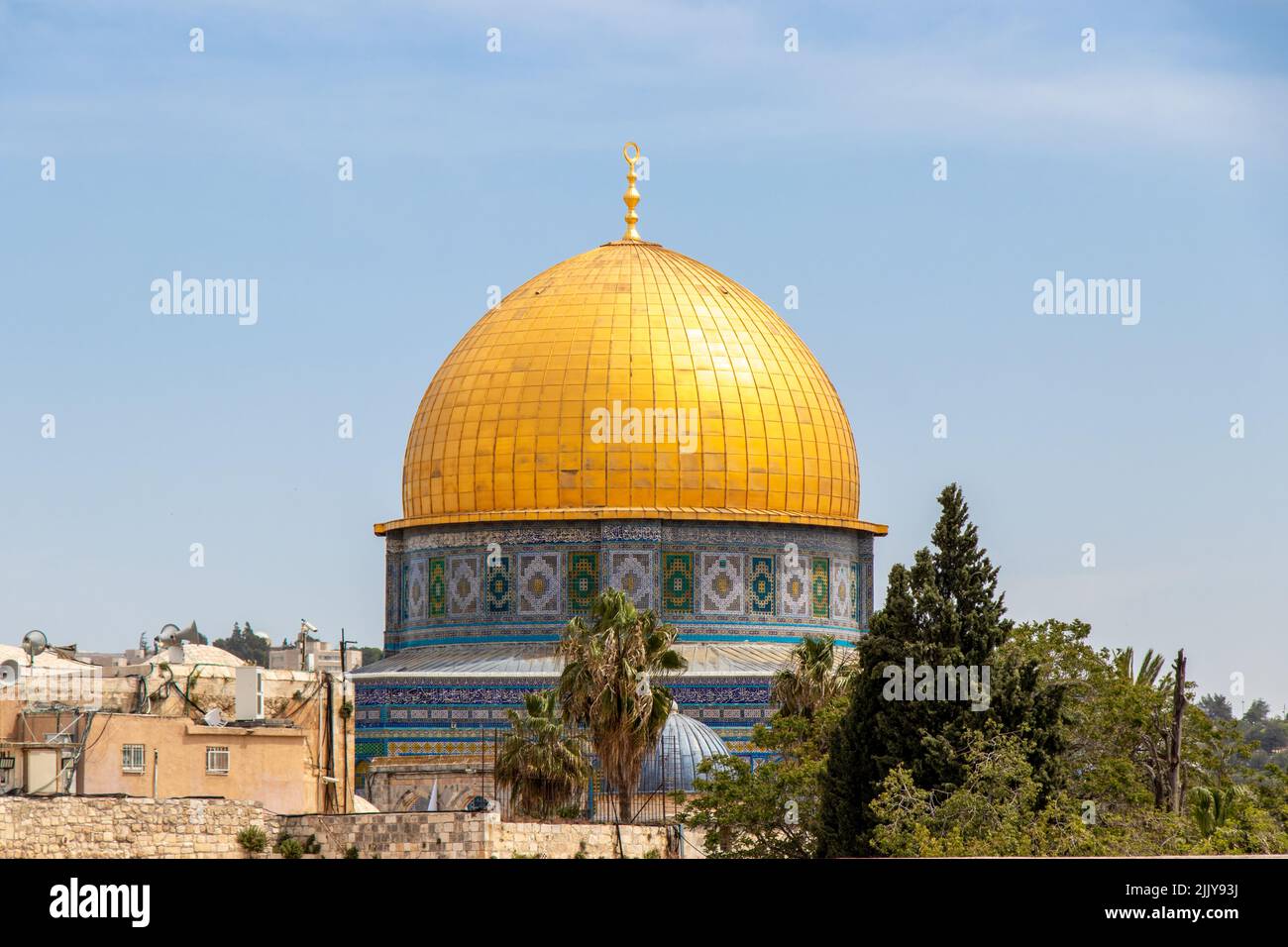 The Dome of The Rock. Qubbat as-Sakhra mosque in Jerusalem Stock Photo ...