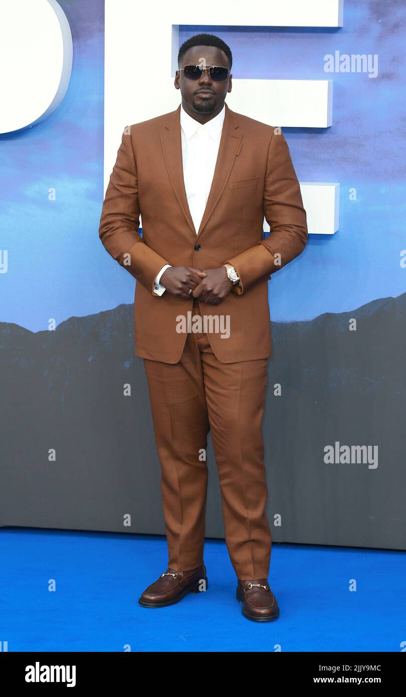 Daniel Kaluuya attends the UK Premiere Of "NOPE" at Odeon Luxe Leicester Square on July 28, 2022 in London, England. Stock Photo