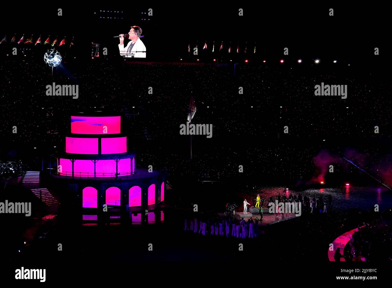 Duran Duran perform during the opening ceremony of the Birmingham 2022