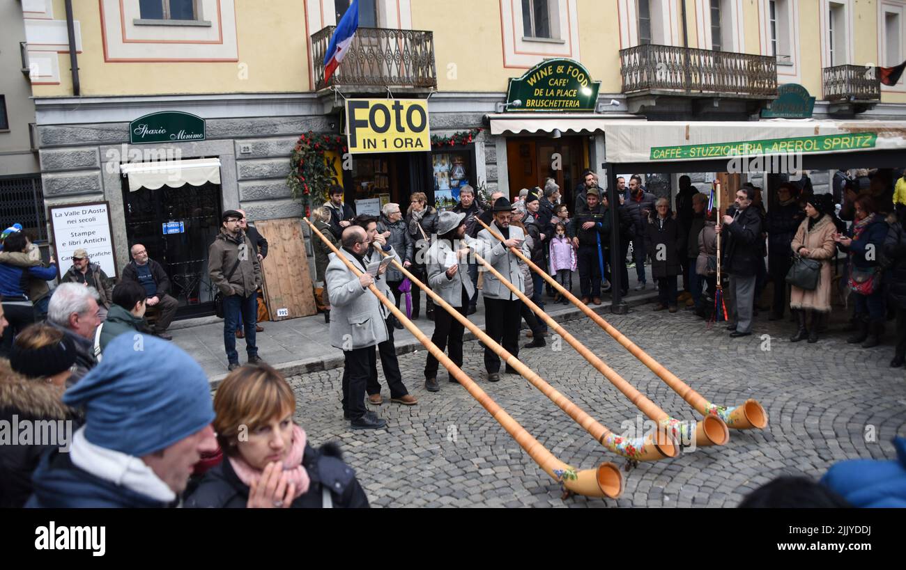 Saint Orso Feast in Aosta Stock Photo Alamy