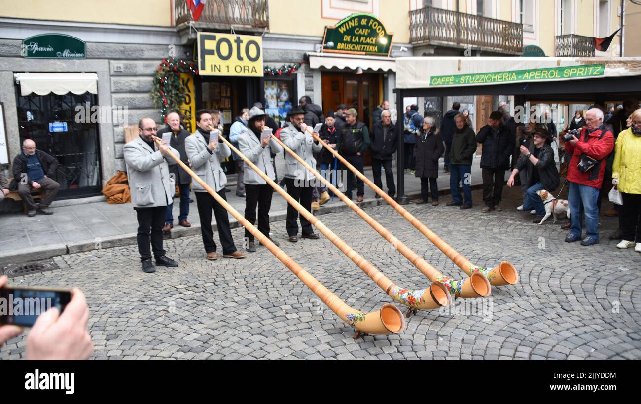 Saint Orso Feast in Aosta Stock Photo Alamy