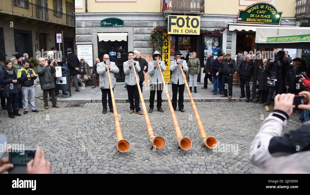 Saint Orso Feast in Aosta Stock Photo Alamy