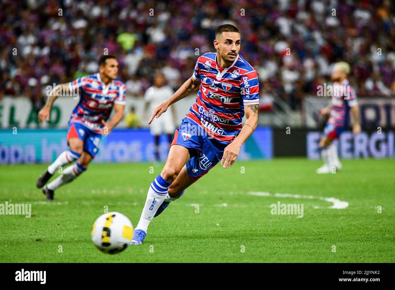 CE - Fortaleza - 09/04/2022 - BRAZILIAN A 2022, FORTALEZA X BOTAFOGO -  Marccal player from Fortaleza celebrates his goal during a match against  Botafogo at the Arena Castelao stadium for the