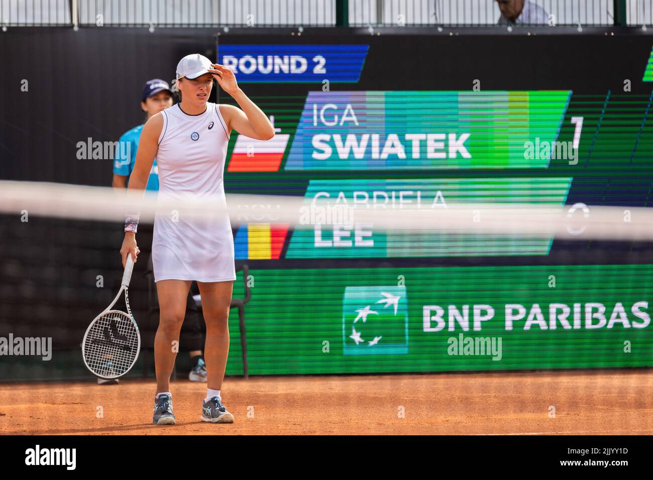 Warsaw, Poland. 28th July, 2022. Iga Swiatek seen in action during the