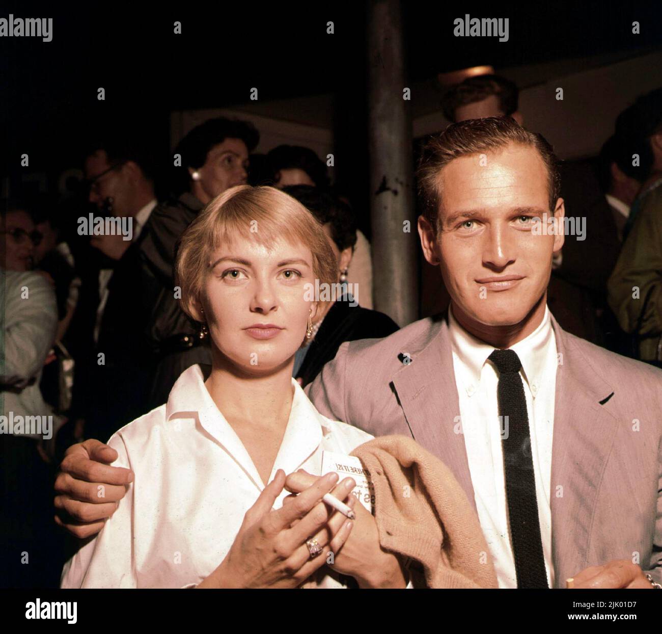 circa 1960 - JOANNE WOODWARD and PAUL NEWMAN at an unknown event. Exact