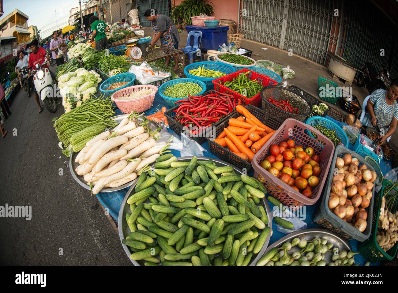 PHICHIT , THAILAND AUGUST 29,2020 Fresh vegetables and fruits are