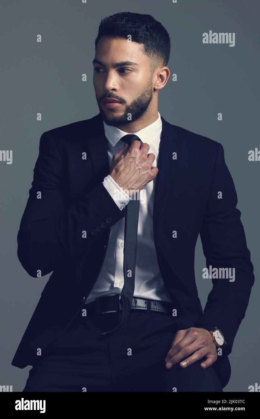 Fashion model blazer young man tie hi-res stock photography and images ...