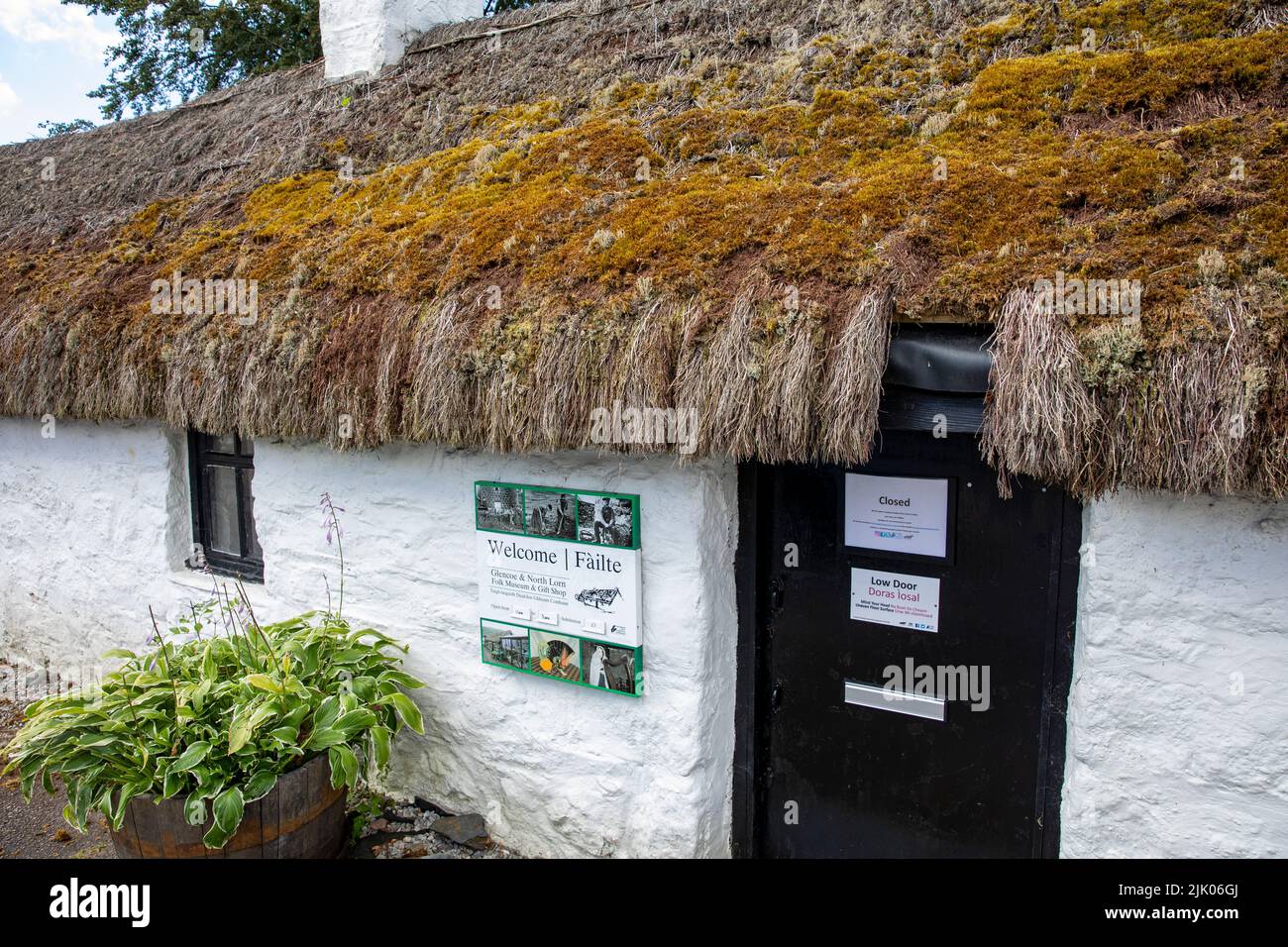 Glencoe and North Lorn Folk Museum in Glencoe Village, highlands of Scotland,UK on a summers day in 2022 Stock Photo