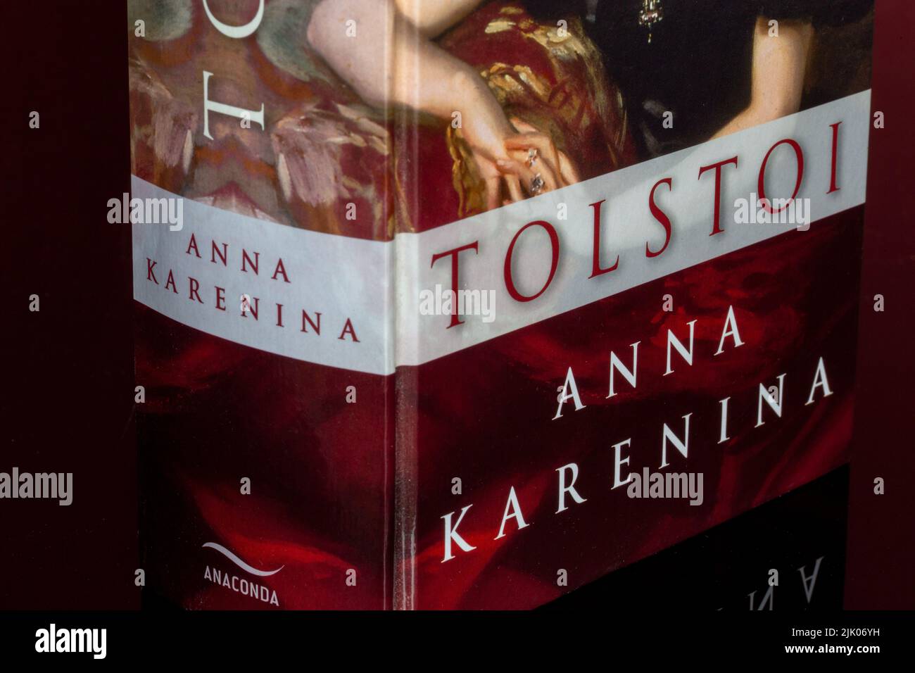 Close-up of the novel Anna Karenina by Lew Tolstoi Stock Photo