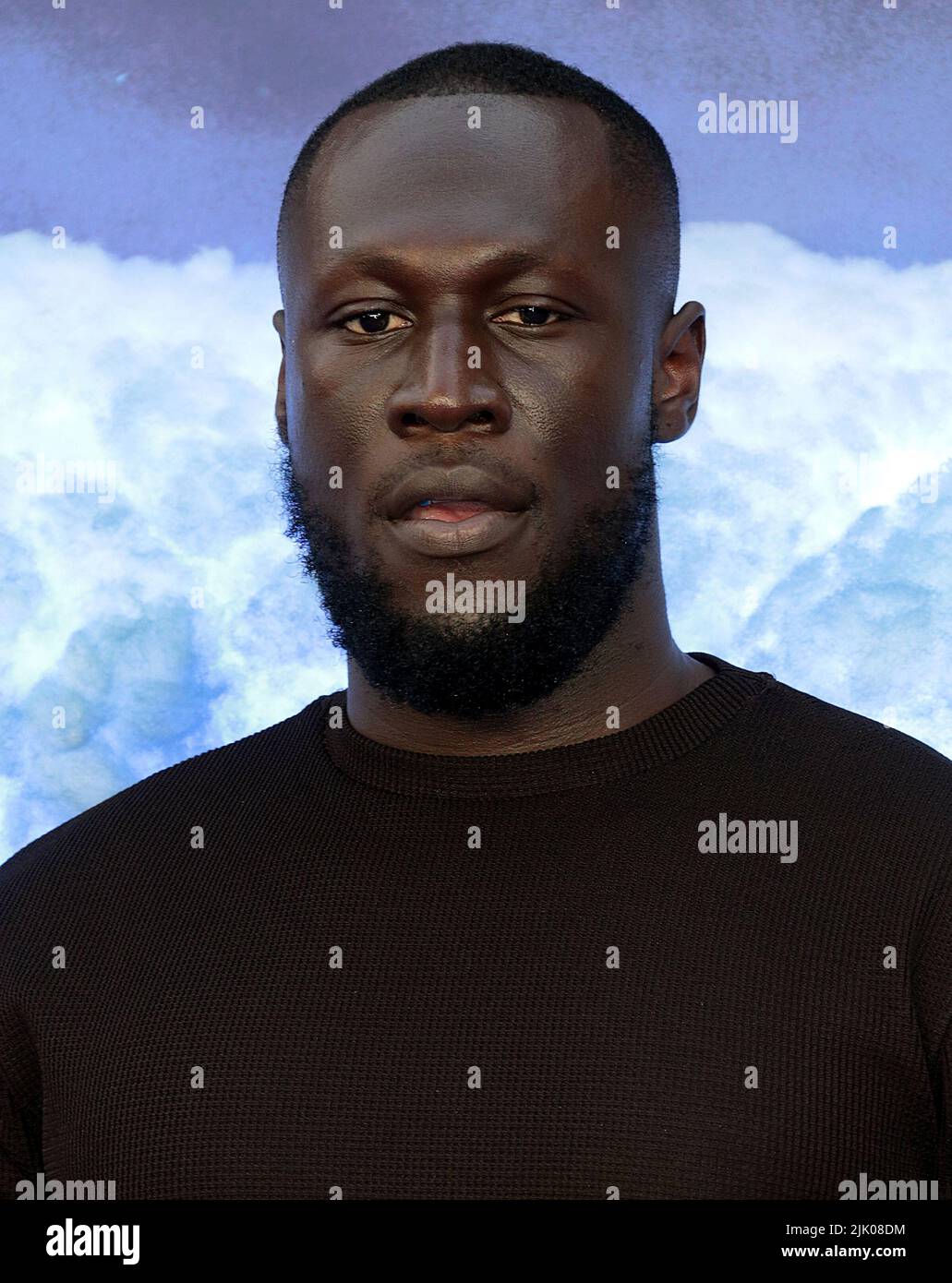 Jul 28, 2022 - London, England, UK - Stormzy attending Nope Gala Film Screening, Odeon Luxe Leicester Square Stock Photo