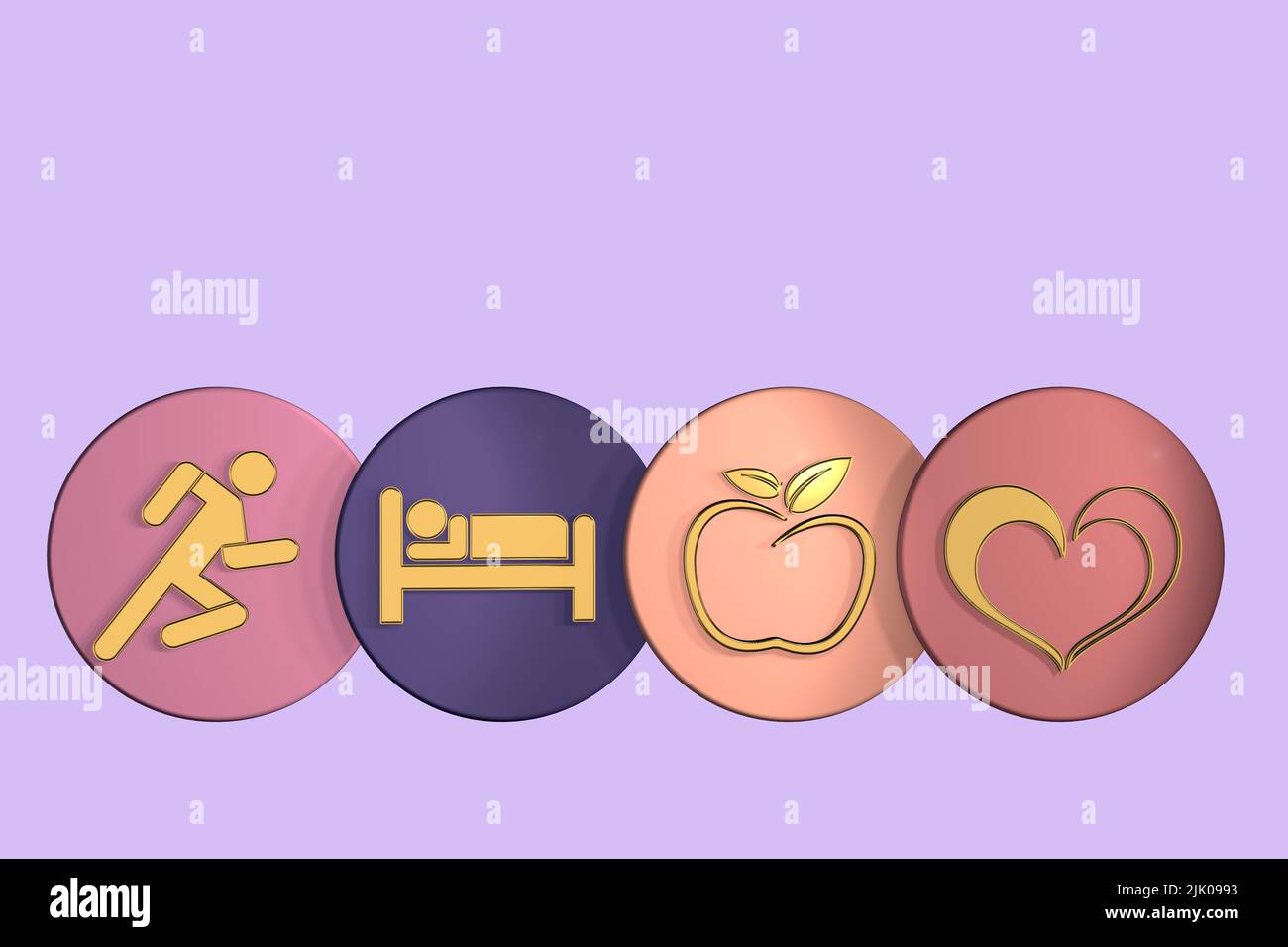 healthy lifestyle concept healthy living concept running excercise concept healthy diet concept healthy heart concept sleeping sleep concept eating Stock Photo