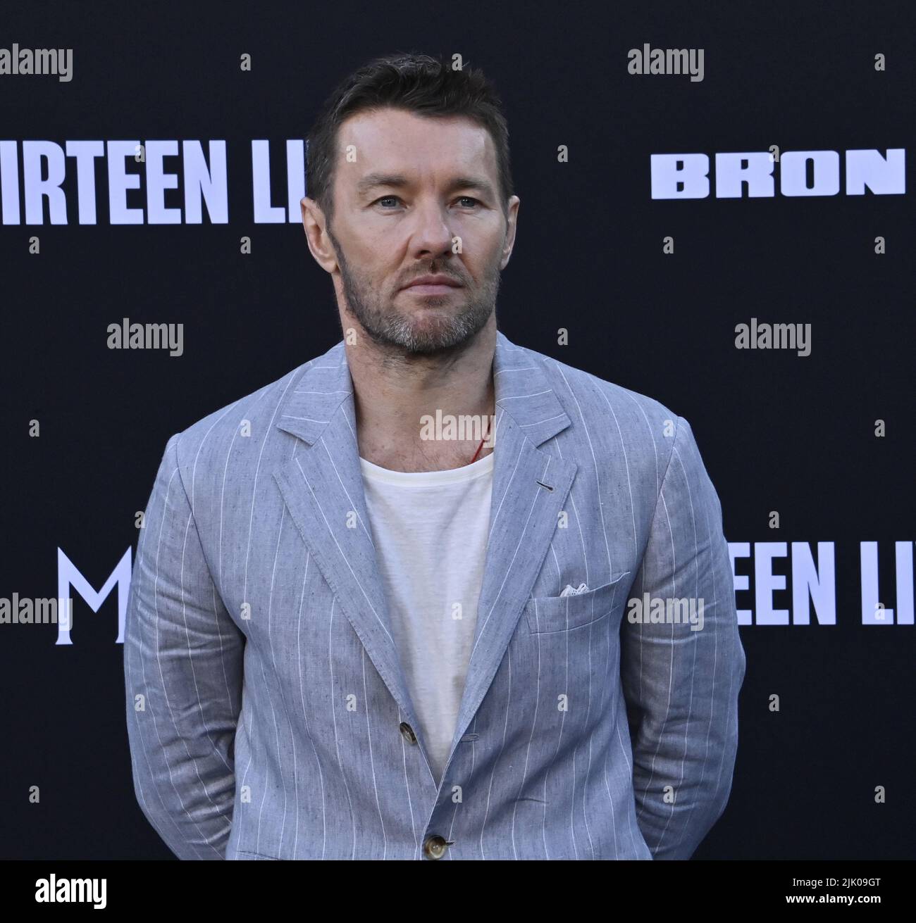 Los Angeles, United States. 29th July, 2022. Cast member Joel Edgerton attends the premiere of Prime Video's biographical thriller Los Angeles, United States. 29th July, 2022. Cast member Joel Edgerton attends the premiere of Prime Video's biographical thriller