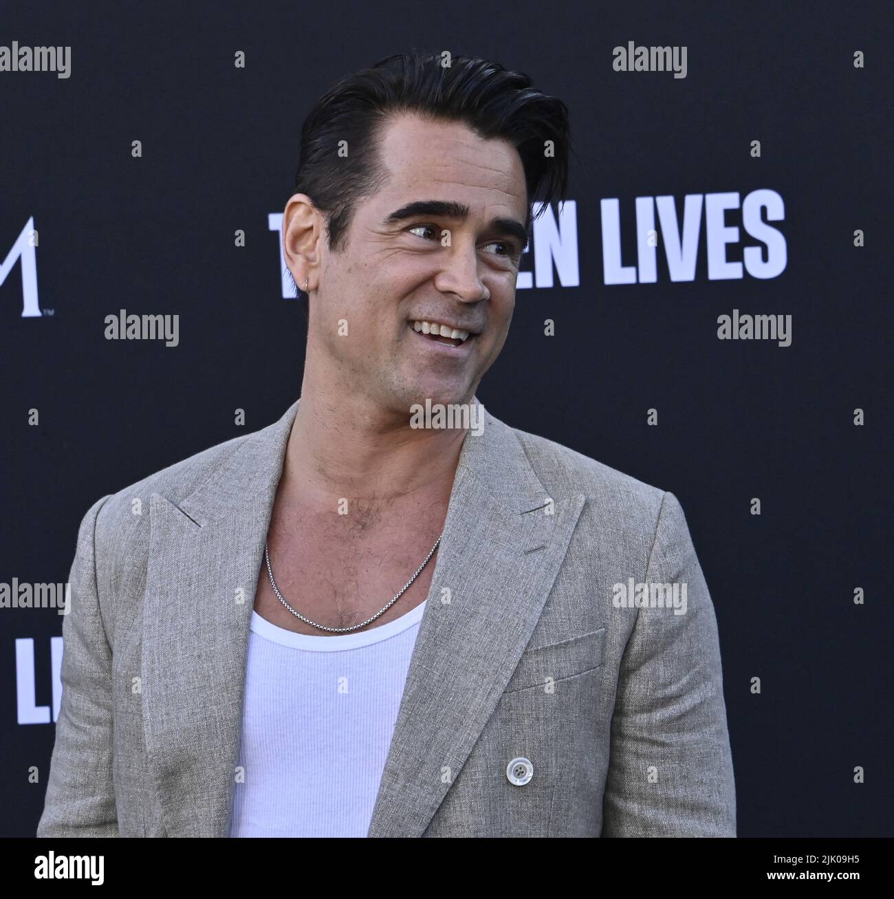 Los Angeles, United States. 29th July, 2022. Cast member Colin Farrell  attends the premiere of Prime Video's biographical thriller 