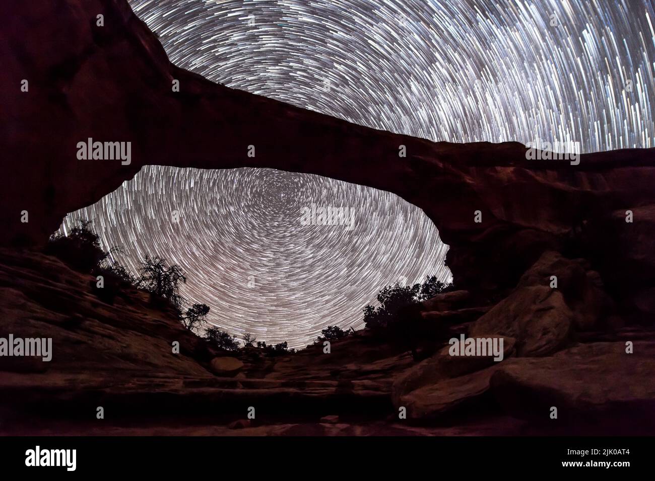 Night sky at Owachomo Bridge, Utah Stock Photo Alamy