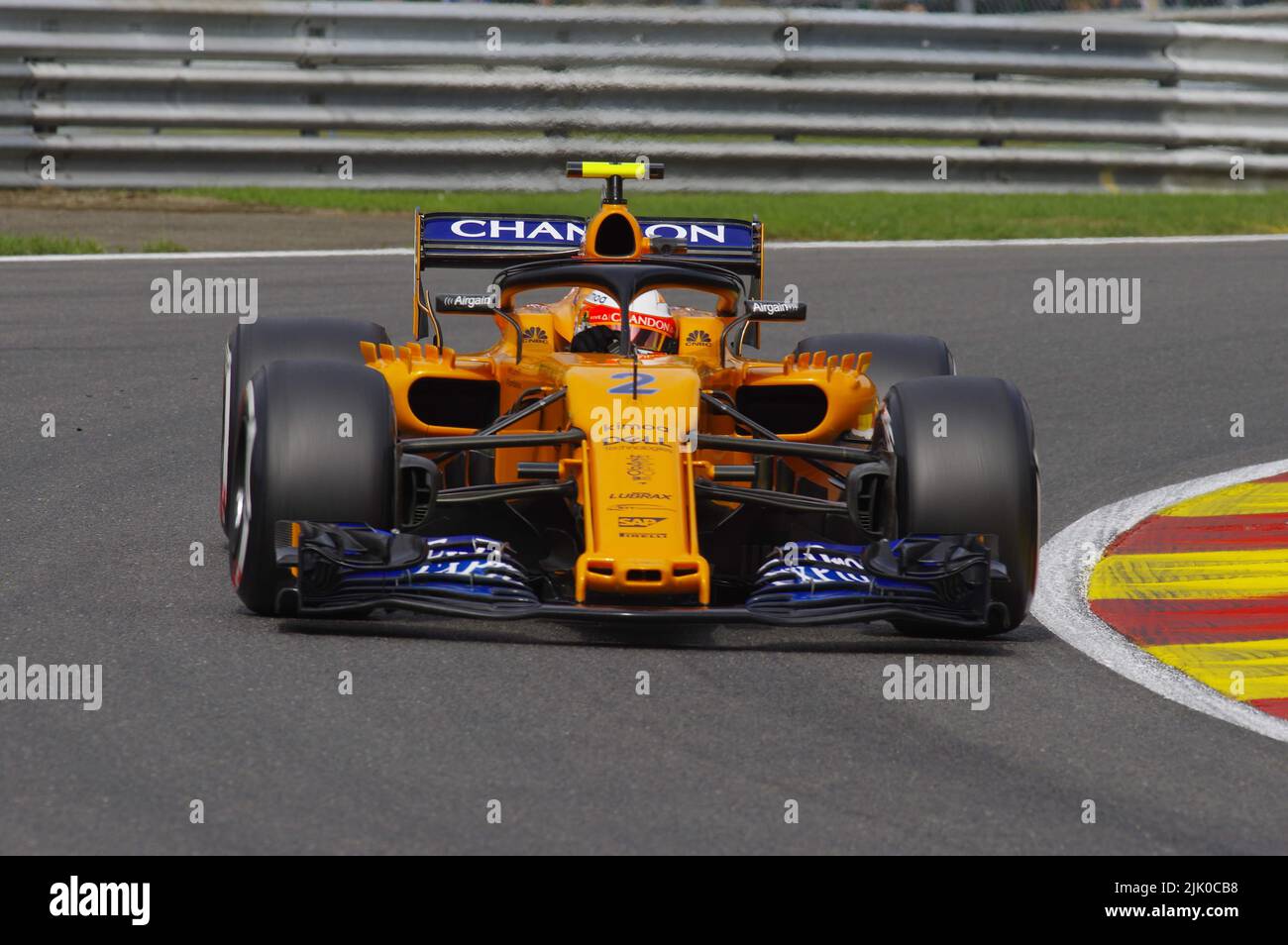 Stoffel Vandoorne - McLaren - Formula 1 Belgian Grand Prix 2018 Stock Photo