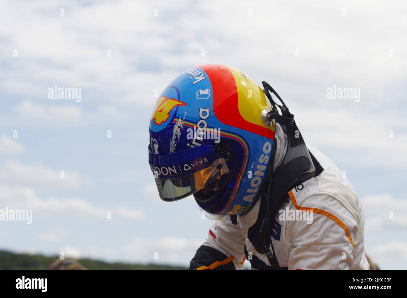 Fernando Alonso - McLaren Belgian Grand Prix 2018 Stock Photo